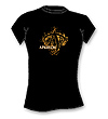 Tee girlie gold on Black