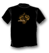 Tee gold on Black